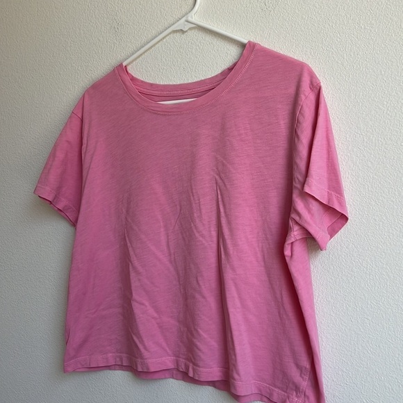 athleta organic daily crop tee pink - Picture 4 of 8